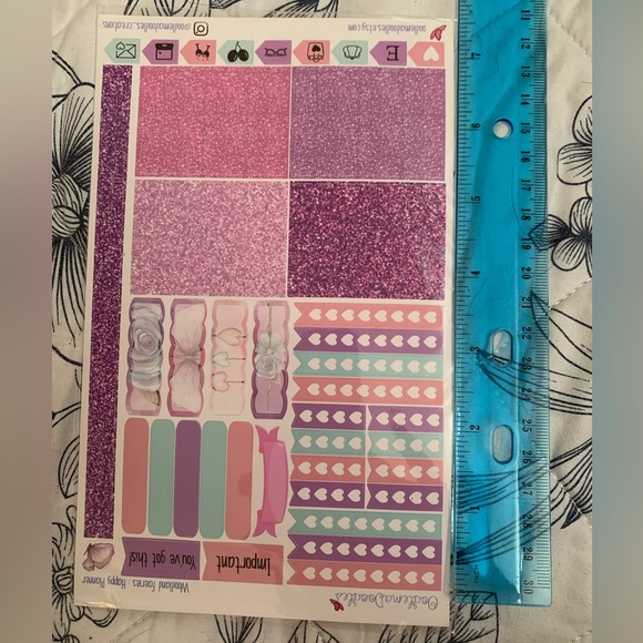 Planner stickers one page please see measurements - Picture 3 of 3
